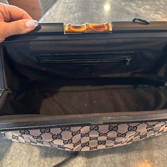 GUCCI rare bamboo doctor bag. Limited edition pink/black combo. Authentic! - Picture 7 of 11